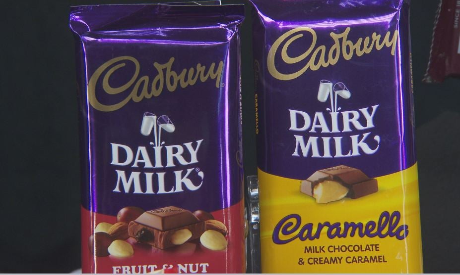 cadbury chocolate bars with nuts