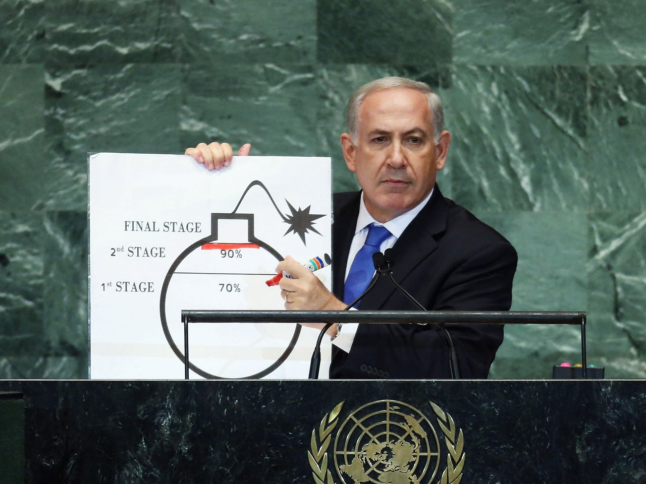 Report: Israeli PM Benjamin Netanyahu's 2012 Iran Bomb Claim ...