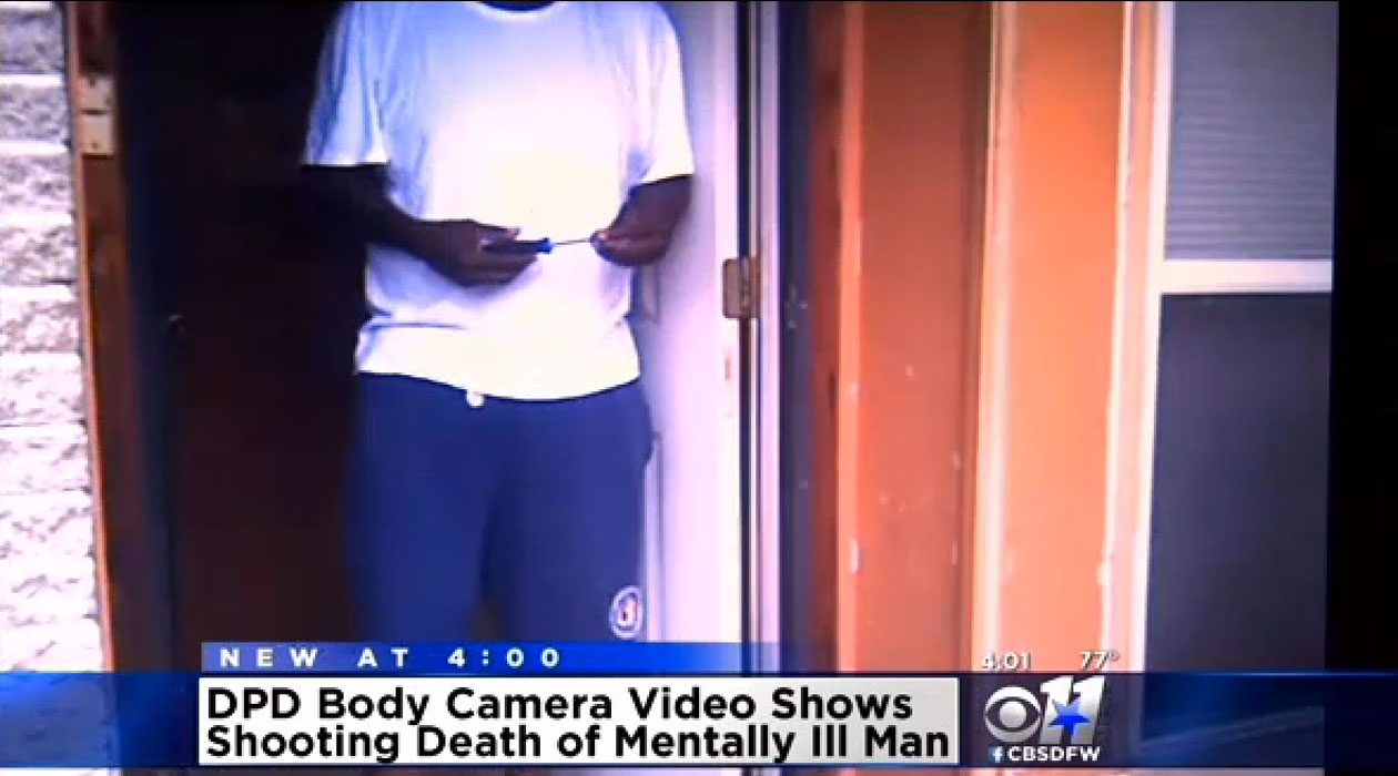 Video Dallas Police Shoot Kill Mentally Ill Man With Screwdriver