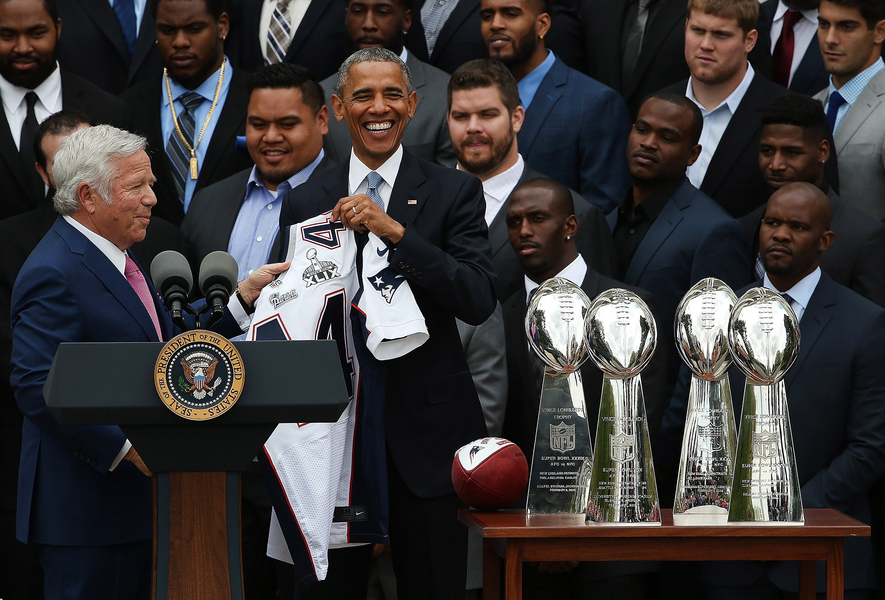 Patriots visit White House