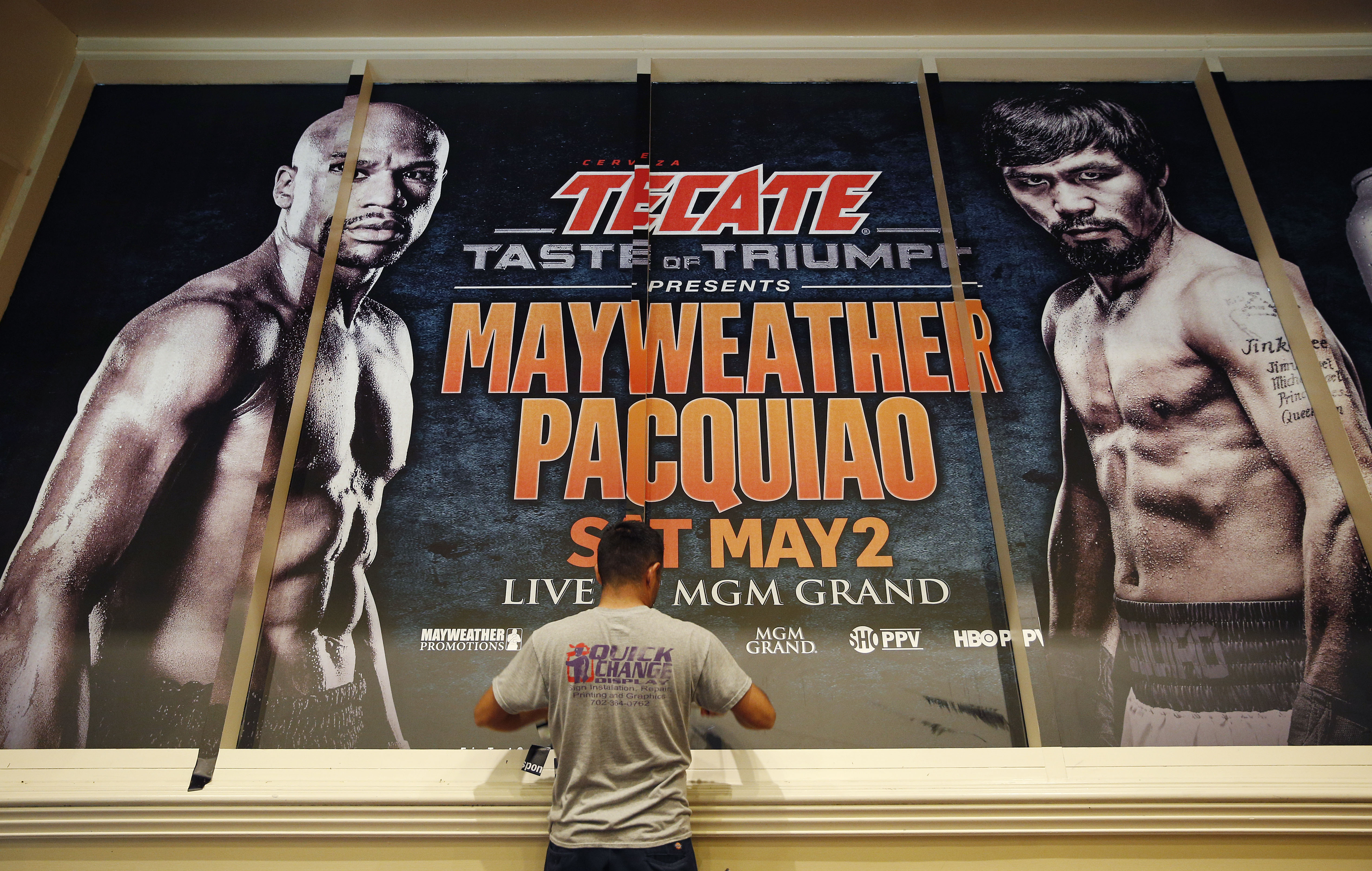 Boxers Floyd Mayweather and Manny Pacquiao on biggest fight of their careers