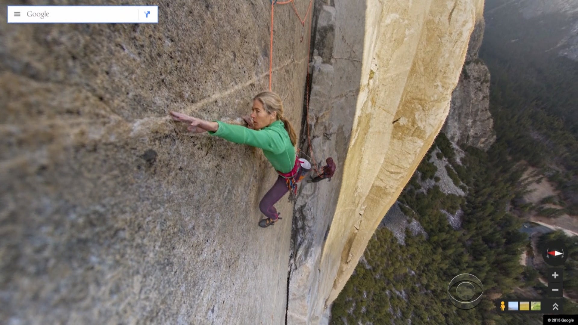 Google takes wouldbe Yosemite climbers to new heights CBS News