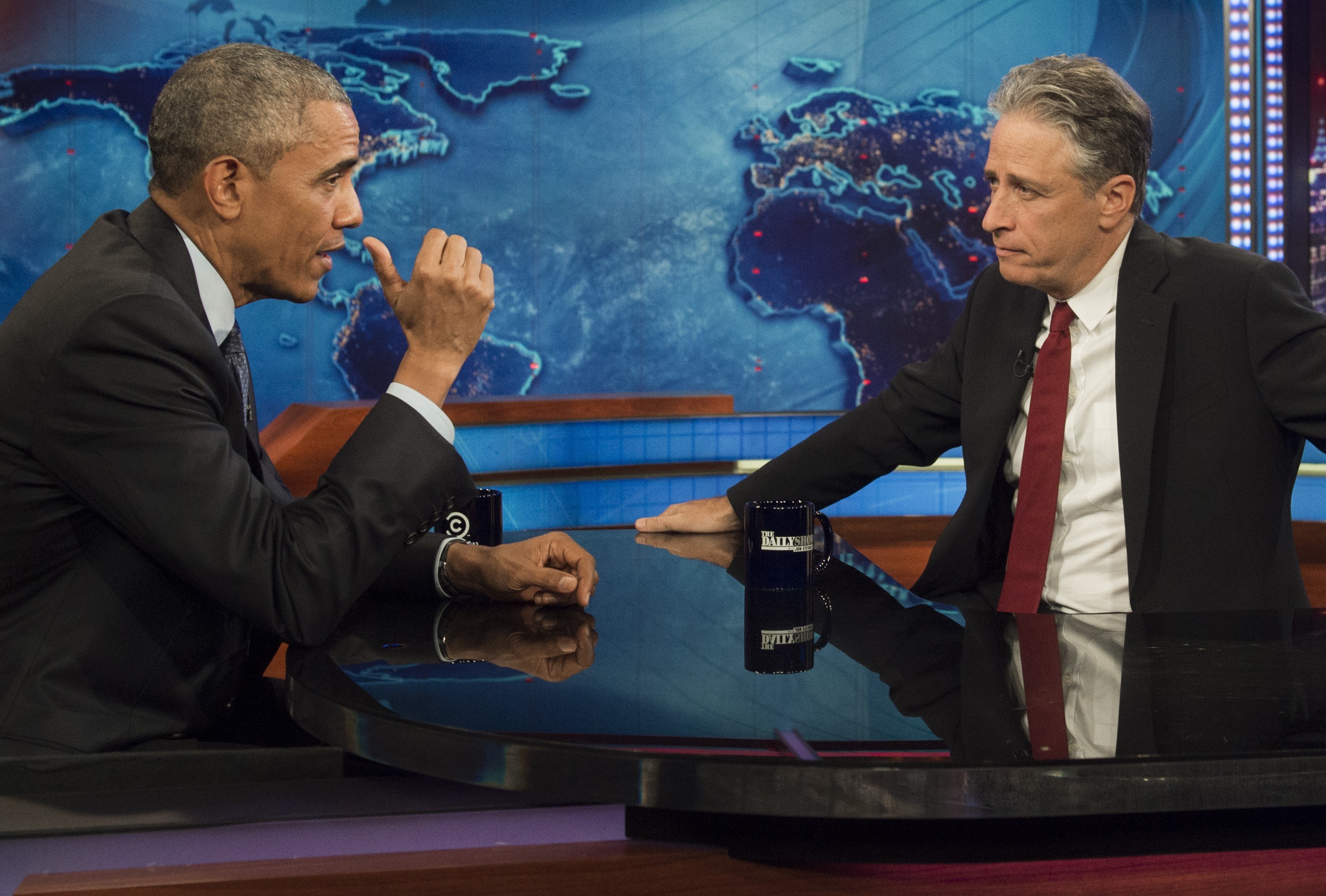 Jon Stewart gets ready to sign off "The Daily Show" CBS News