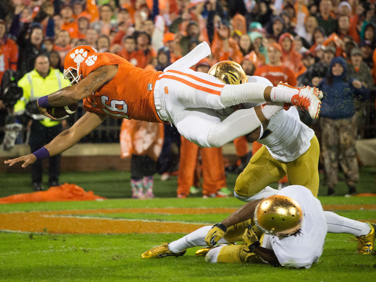 Torii Hunter Jr. (Notre Dame WR) vs Clemson 2015 