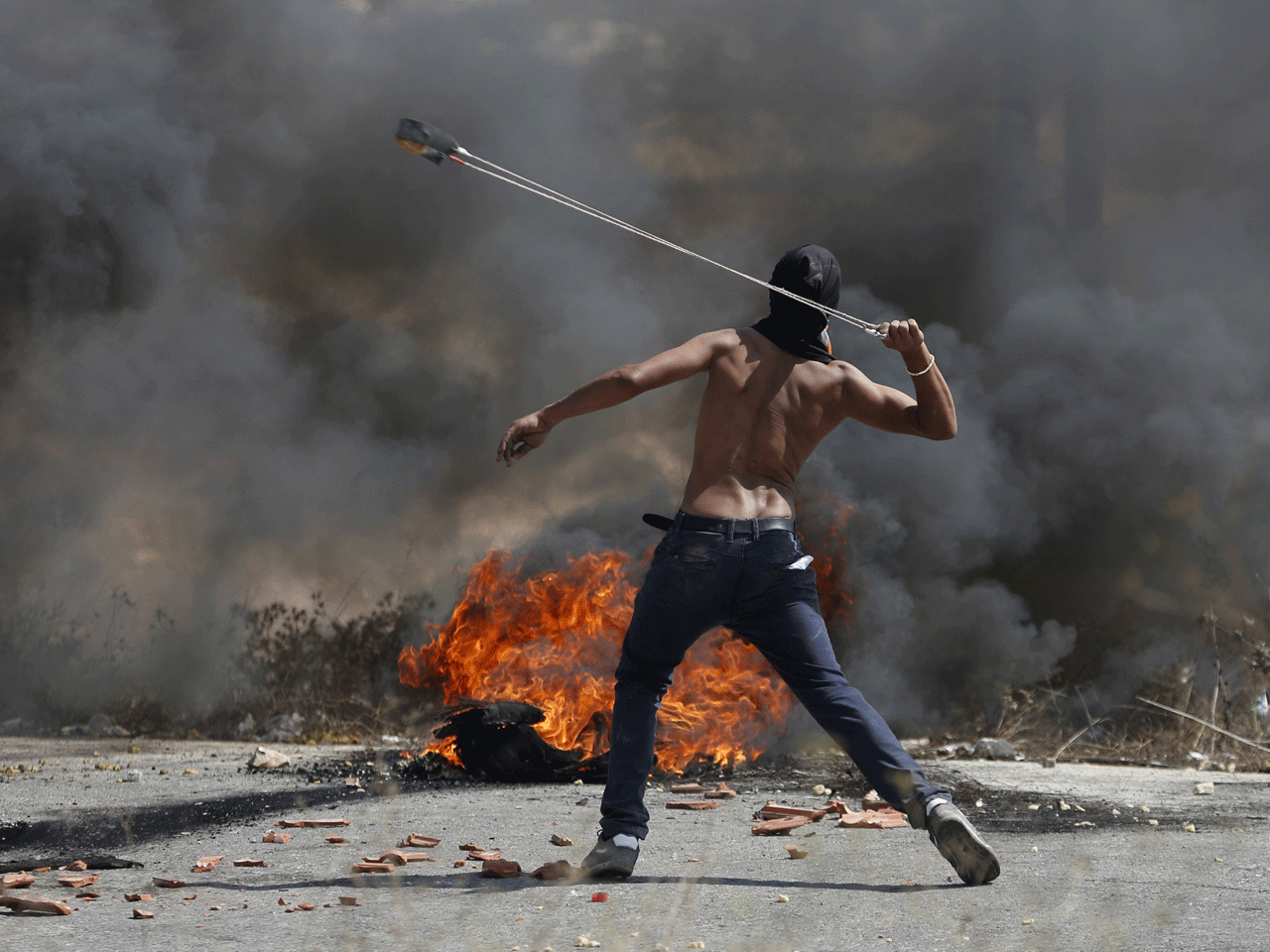 Palestinian protester 