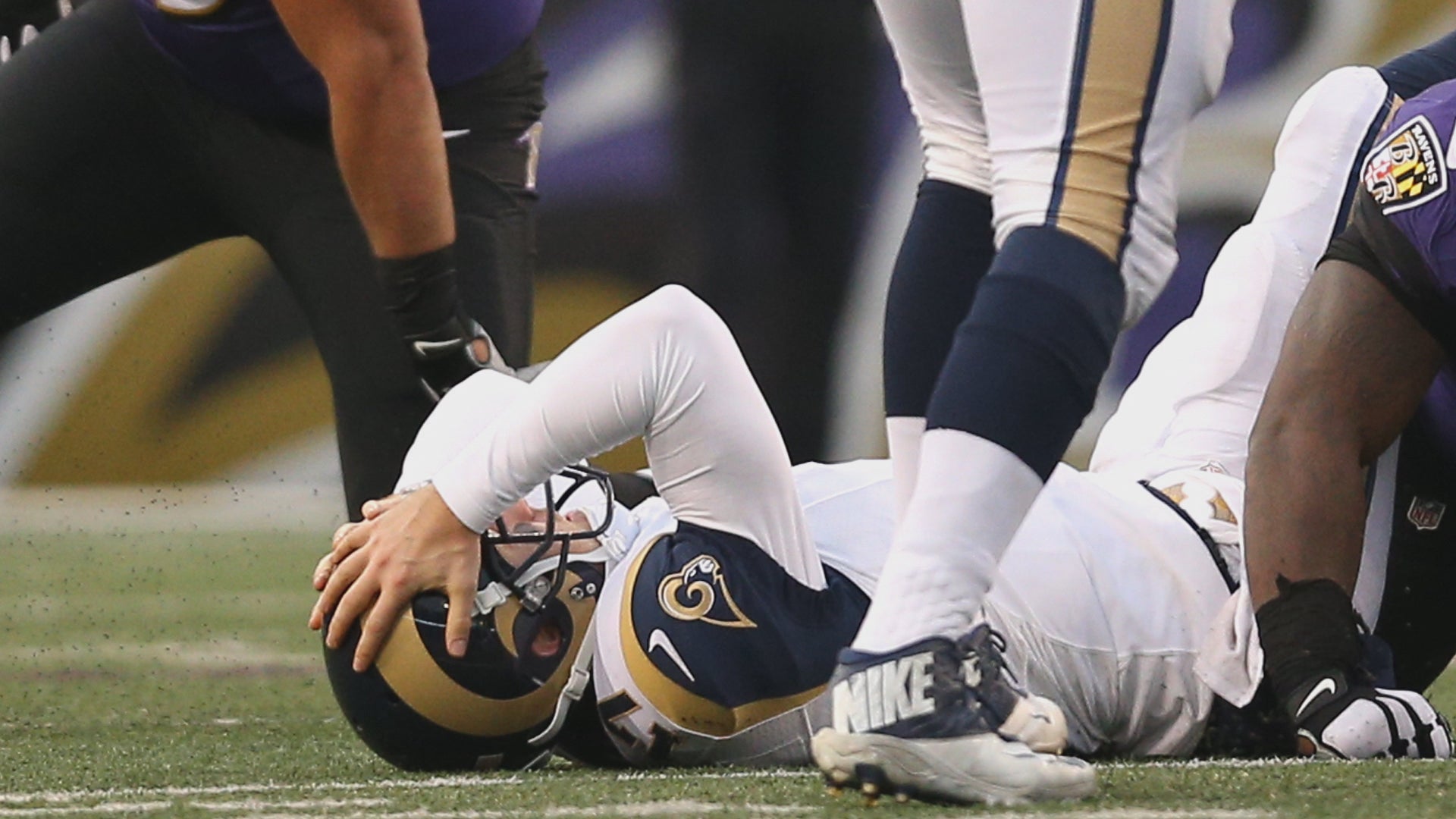 Man tackled by Rams player after running on field said he got concussion