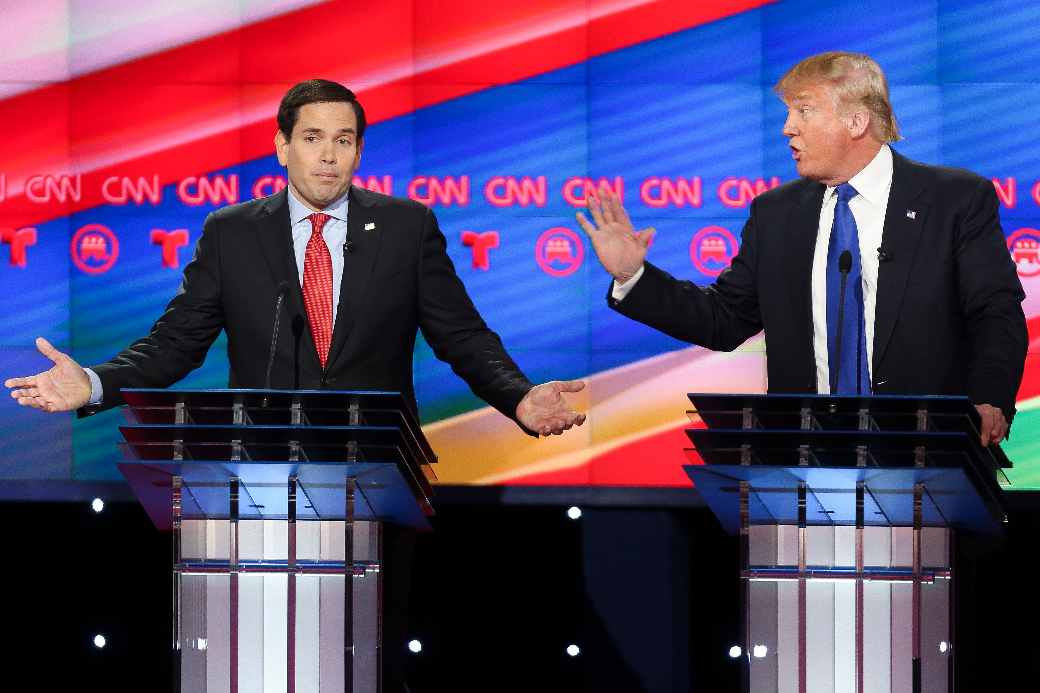 Donald Trump vs. Marco Rubio gets down and dirty - Election 2016 - CBS News