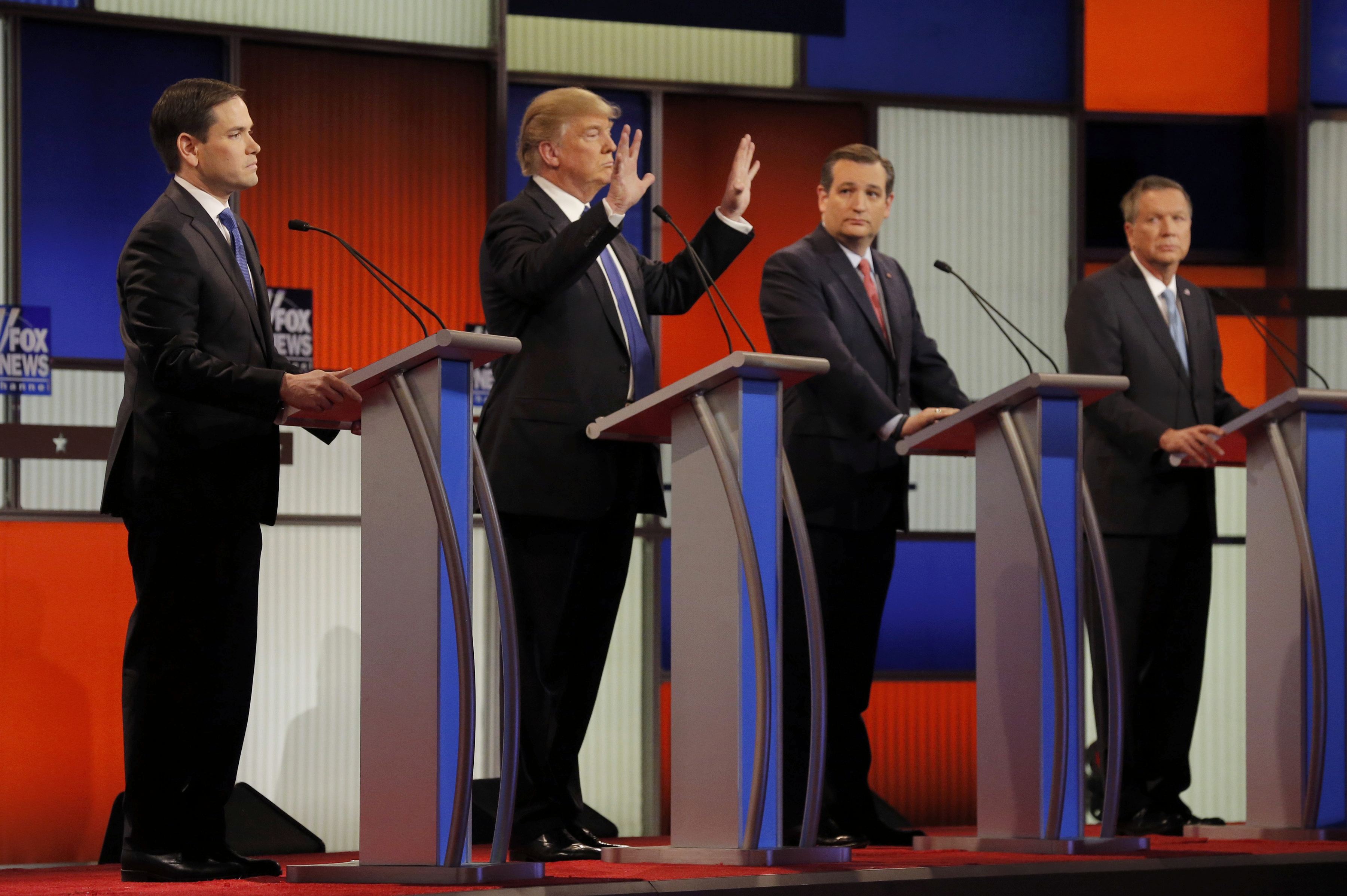 Republican debate Donald Trump defends the size of his hands, and more