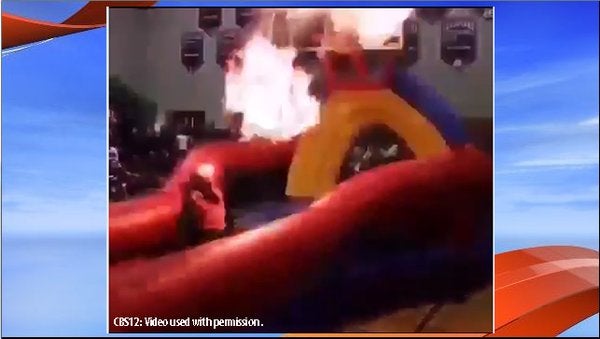 Man accidentally lights himself on fire during high school pep rally ...