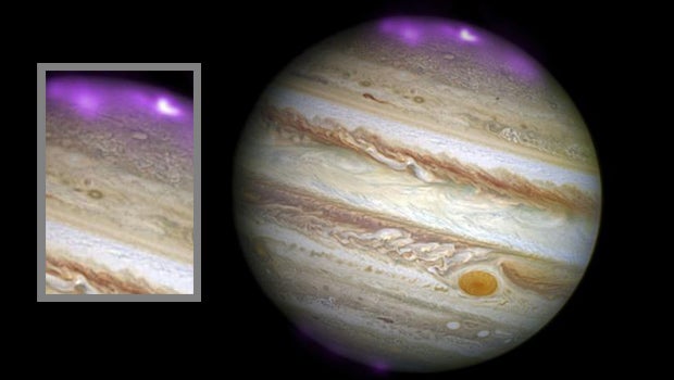 Solar storms trigger intense Northern Lights on Jupiter - CBS News