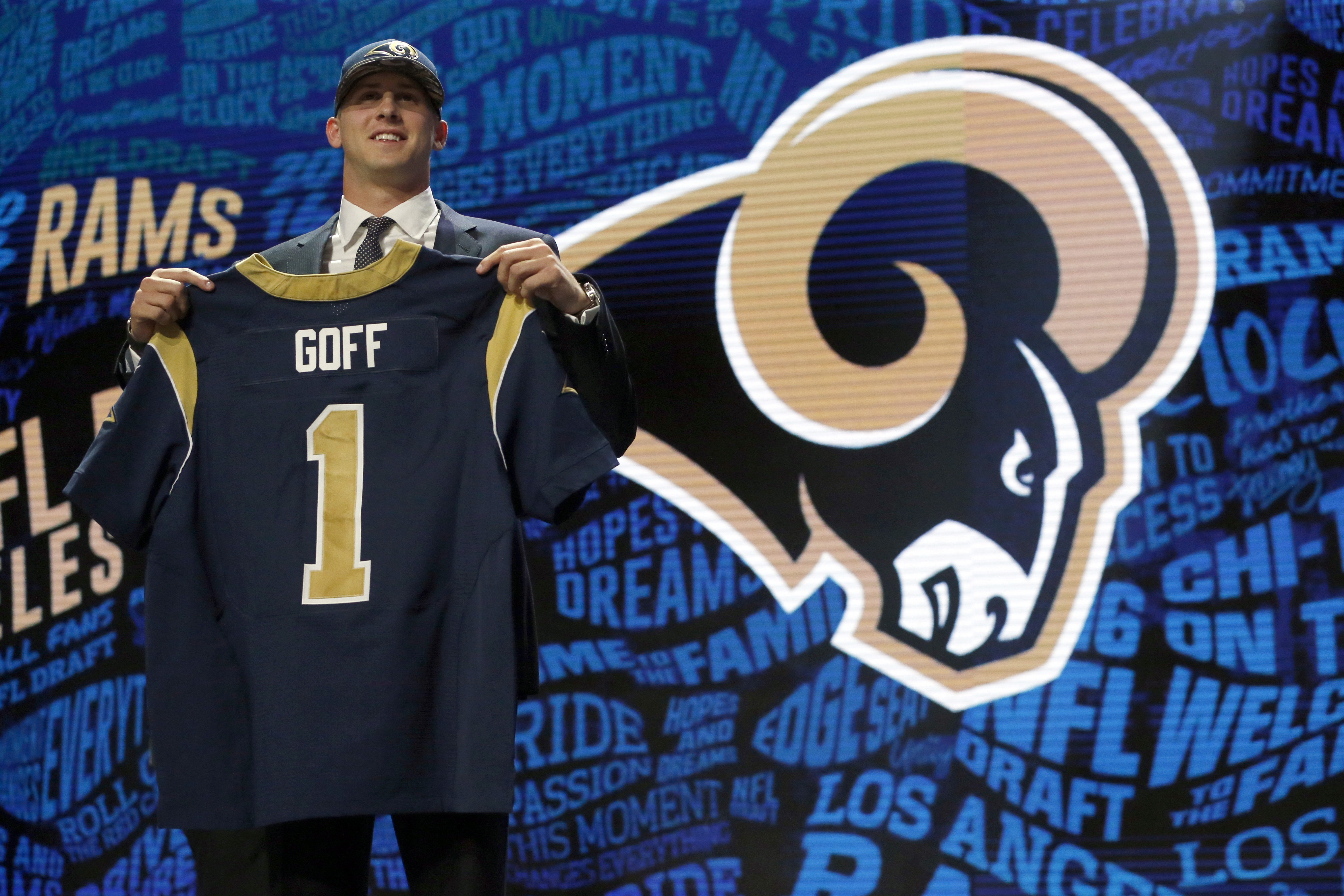QB Jared Goff goes to Rams with No. 1 NFL draft pick - CBS News
