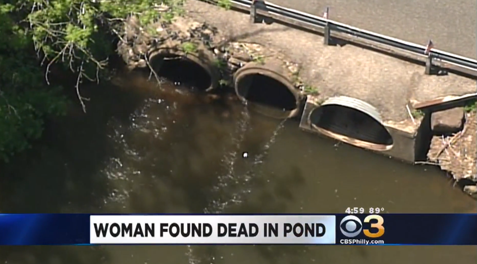 Officials Unidentified Womans Body Found Tied To Cinder Block In Pennsylvania Pond Cbs News