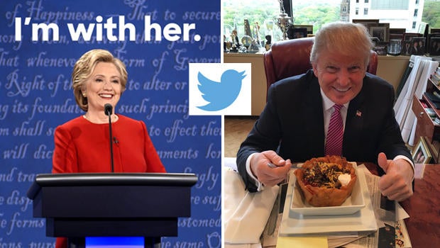 Donald Trump And Hillary Clinton S Most Popular Tweets Of 16 Cbs News