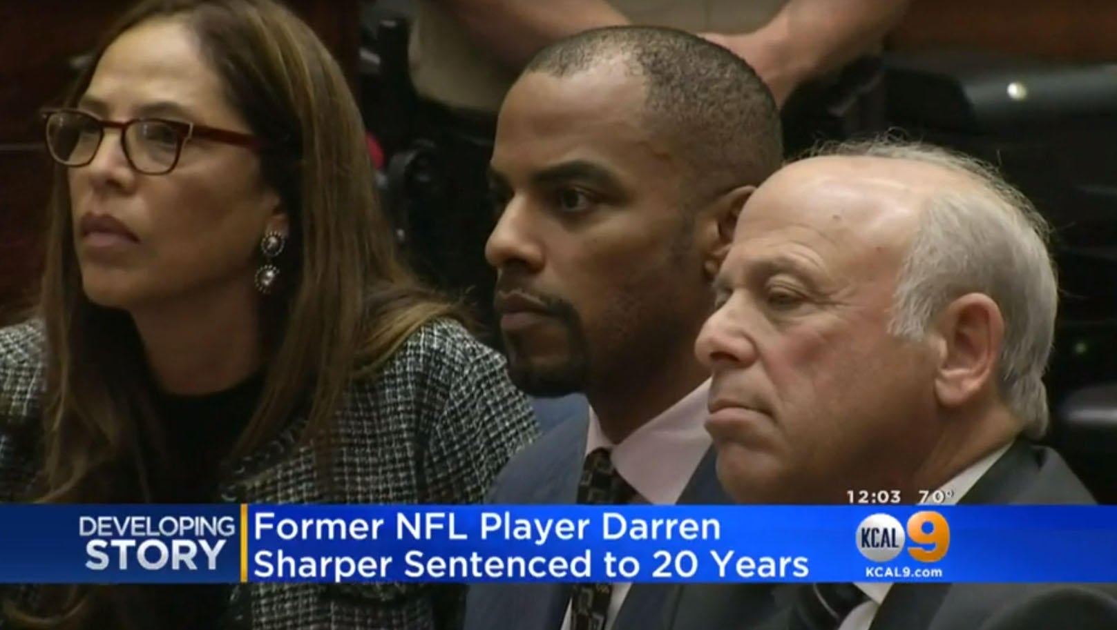 NFL star Darren Sharper sentenced to 20 years in prison for drugging and  raping women in LA