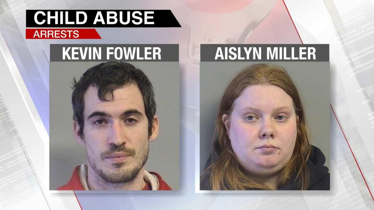 Oklahoma child abuse case Parents of infant twins arrested, baby
