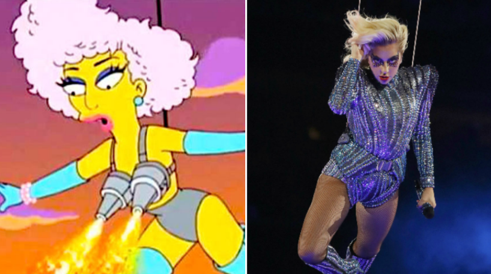 Opinion  Yes, 'The Simpsons' 'predicted' Lady Gaga's Super Bowl