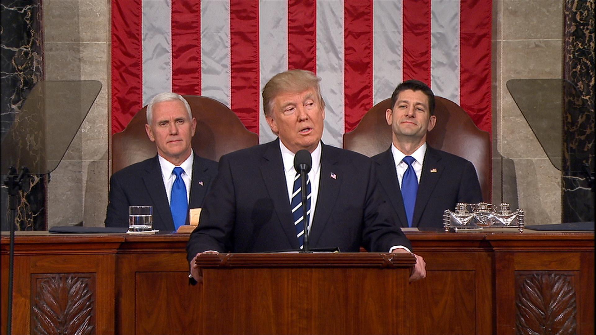 Viewers stunned by Trump address to Congress - CBS News