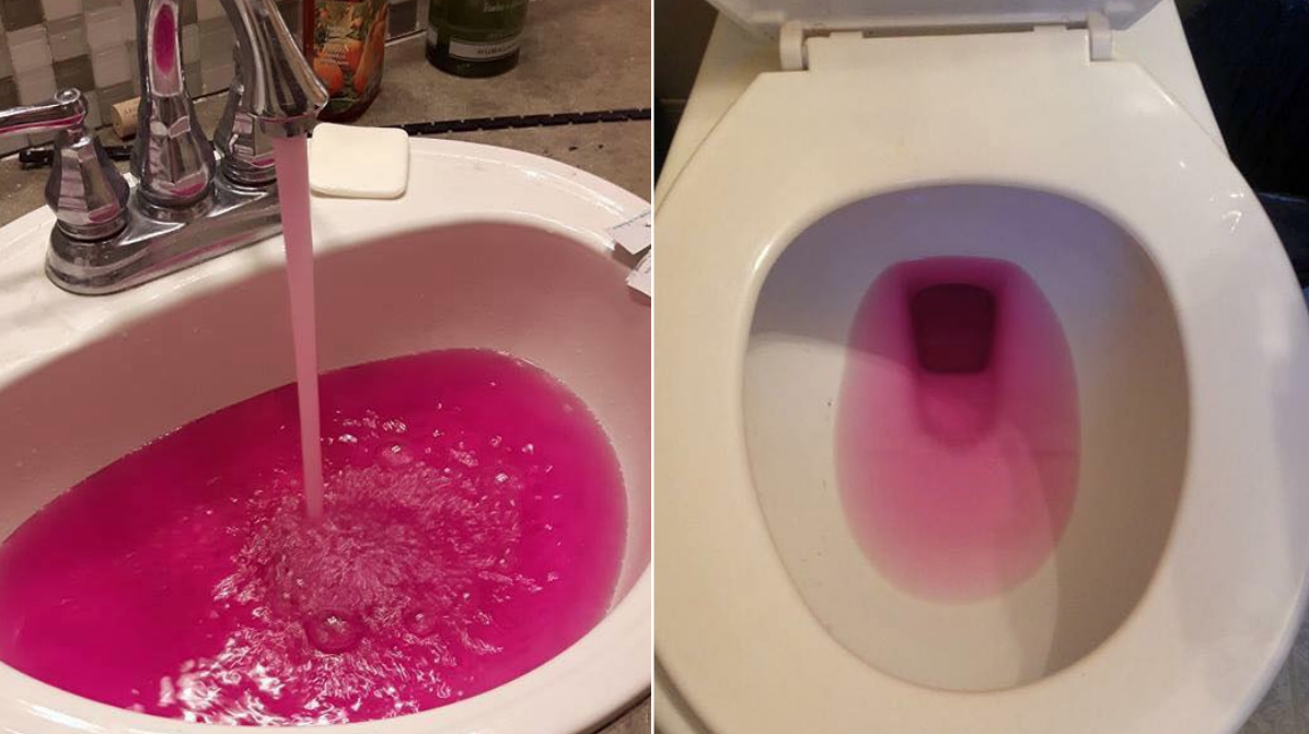 The reason why this entire Canadian town's water turned hot pink - CBS News