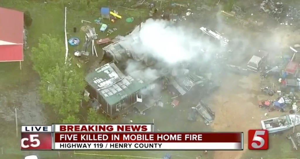 Five killed, 2 children survive house fire in Tennessee - CBS News