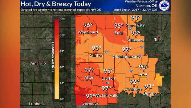 Risk of wildfires increases in Oklahoma due to hot, dry and breezy ...