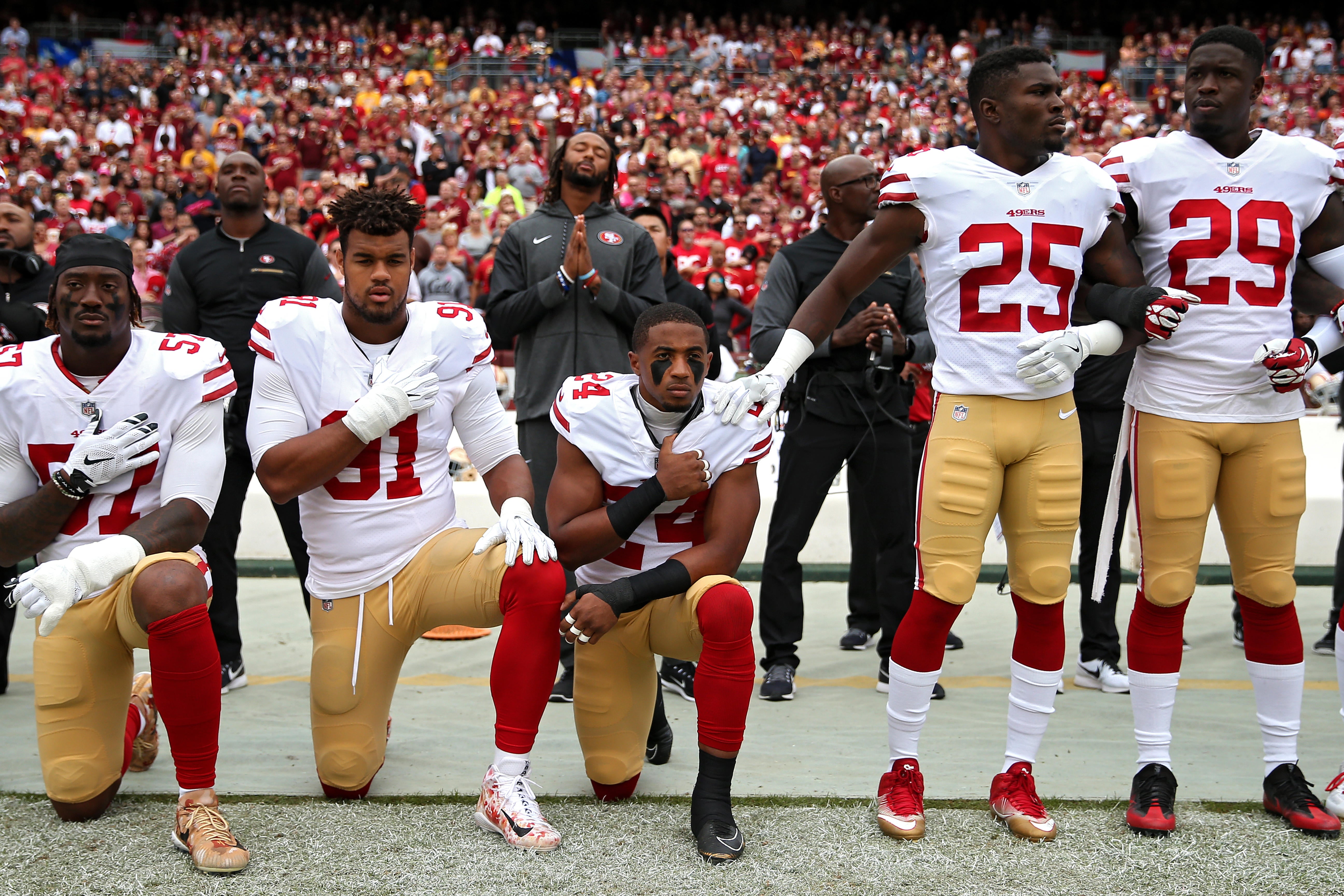 NFL owners to consider rule requiring players to stand for national anthem  