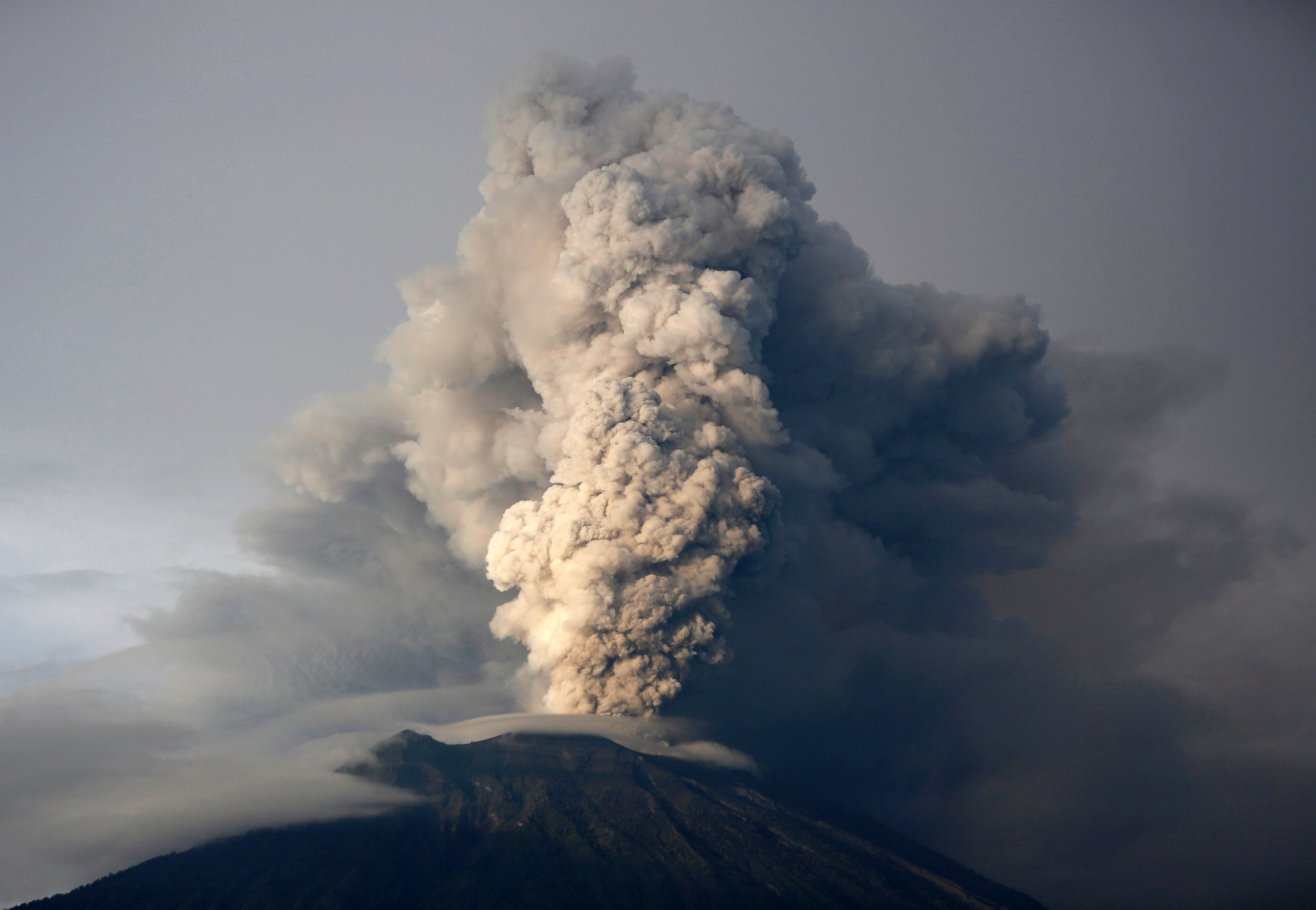 Mount Agung Bali Volcano Eruption Spits Ash Over Two Miles High Keeps Thousands Of Tourists