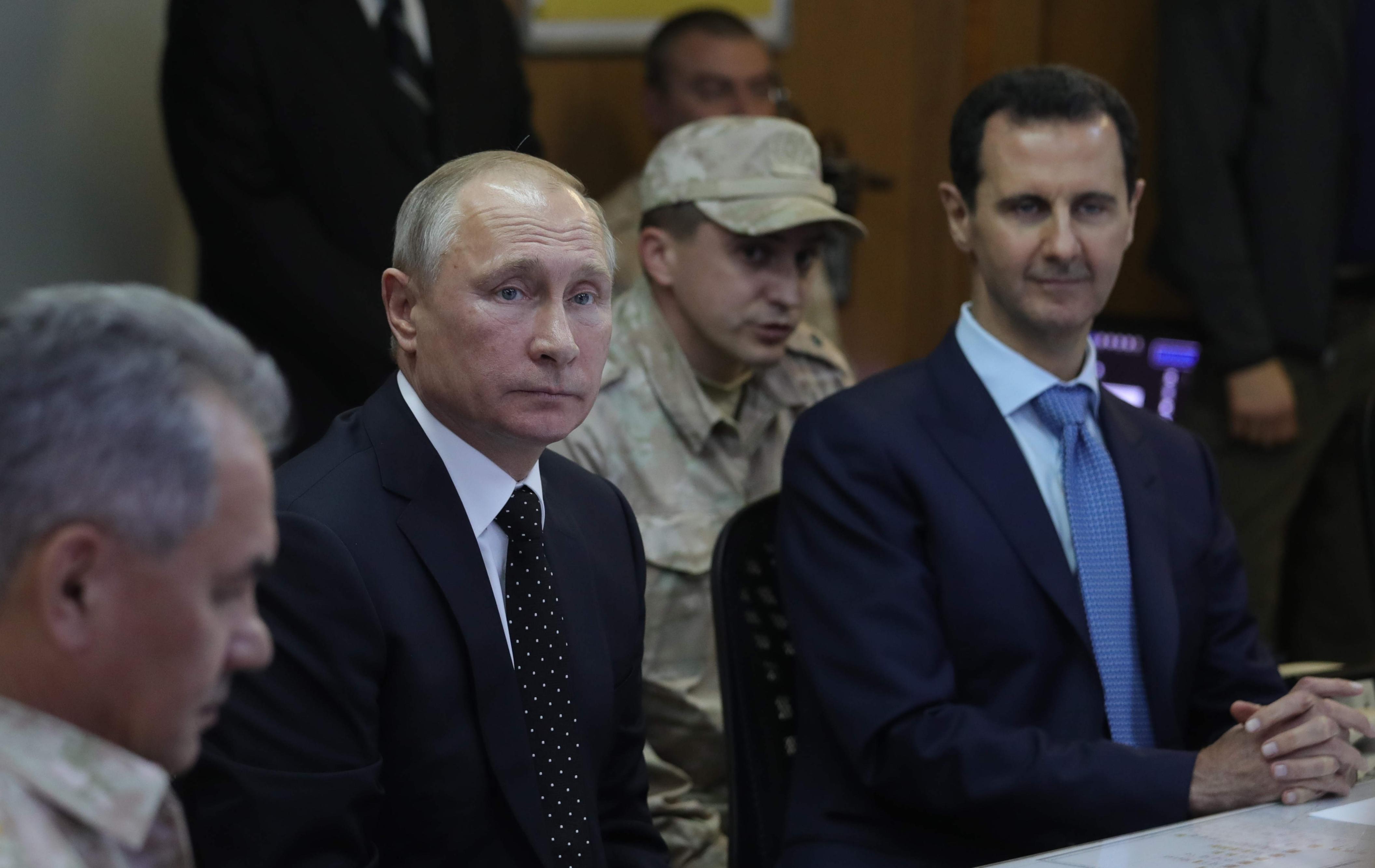Vladimir Putin In Syria To Declare Victory Hug Bashar Assad And Announce Partial Russia Troops 7338