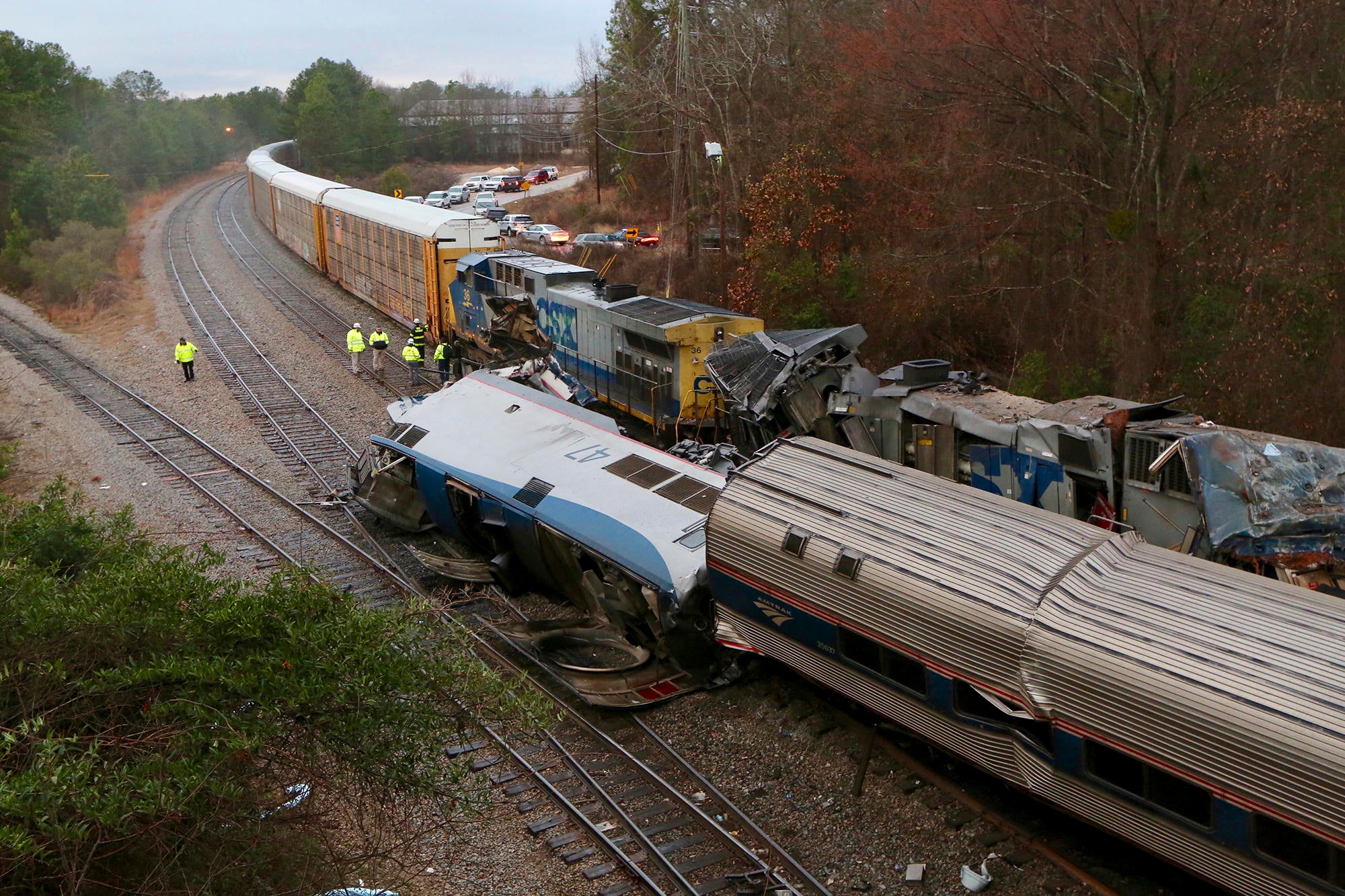 Amtrak train crash today in South Carolina leaves 2 dead, 116 injured