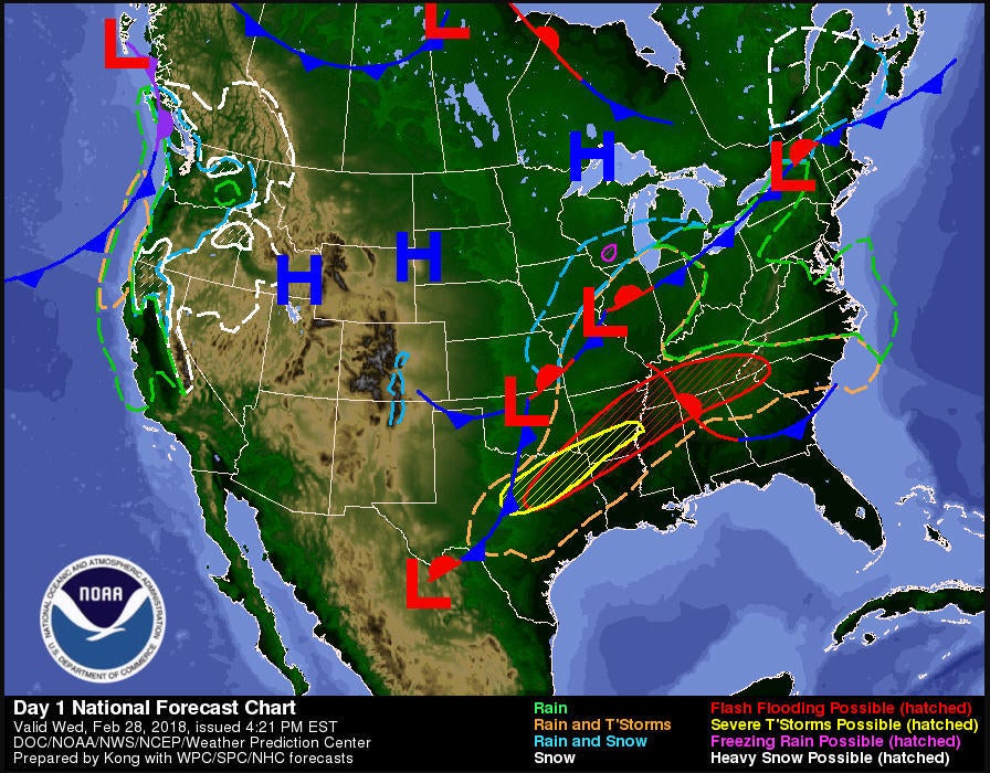 Severe flooding, wind warning declared for much of mid-South - CBS News