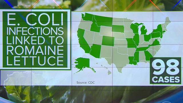 E. coli outbreak tied to romaine lettuce is largest since 2006 - CBS News