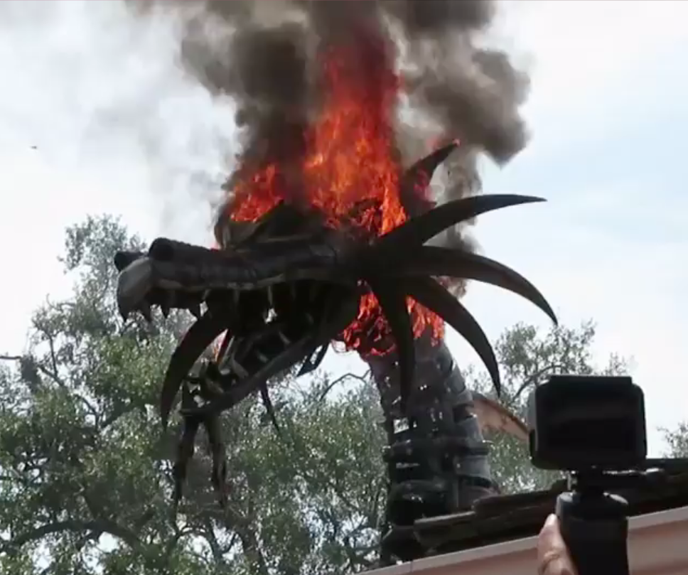 Dragon float in Disney parade catches fire CBS News