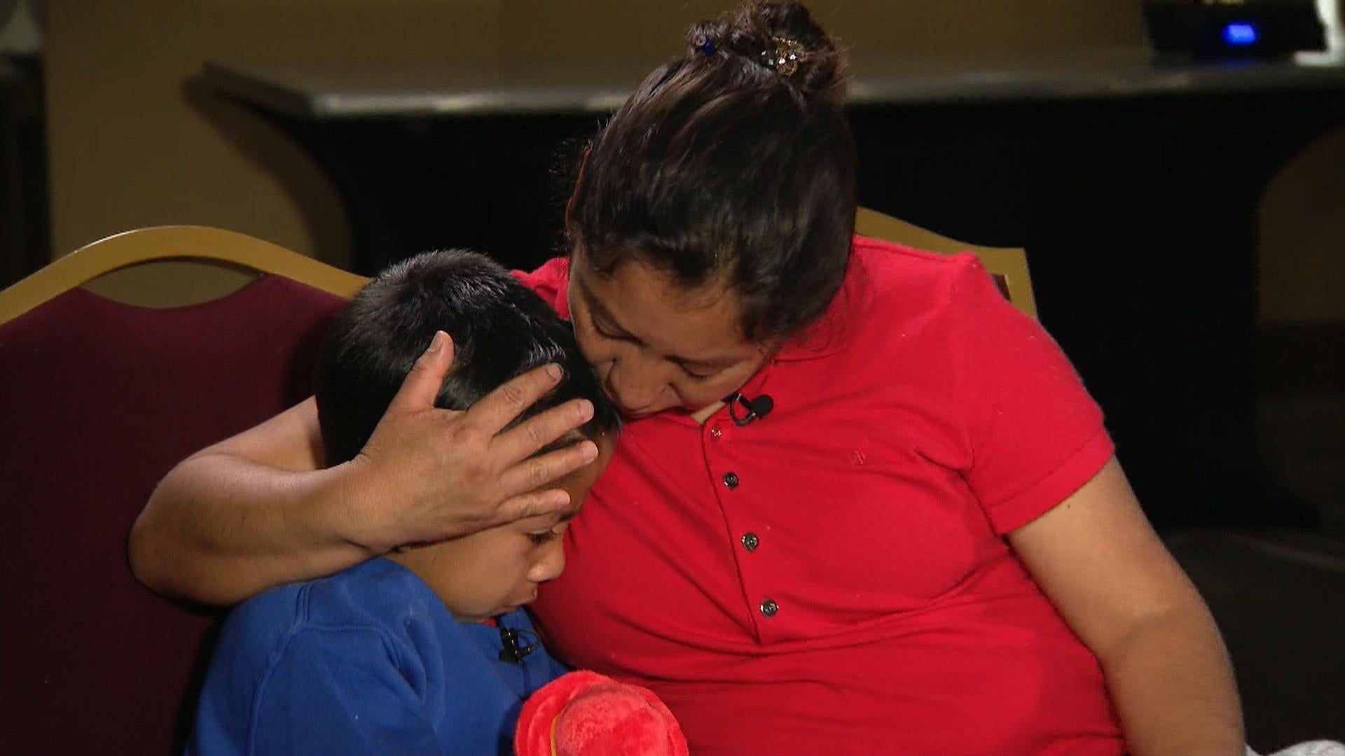 Watch the emotional reunion of a mother and 7yearold son who were