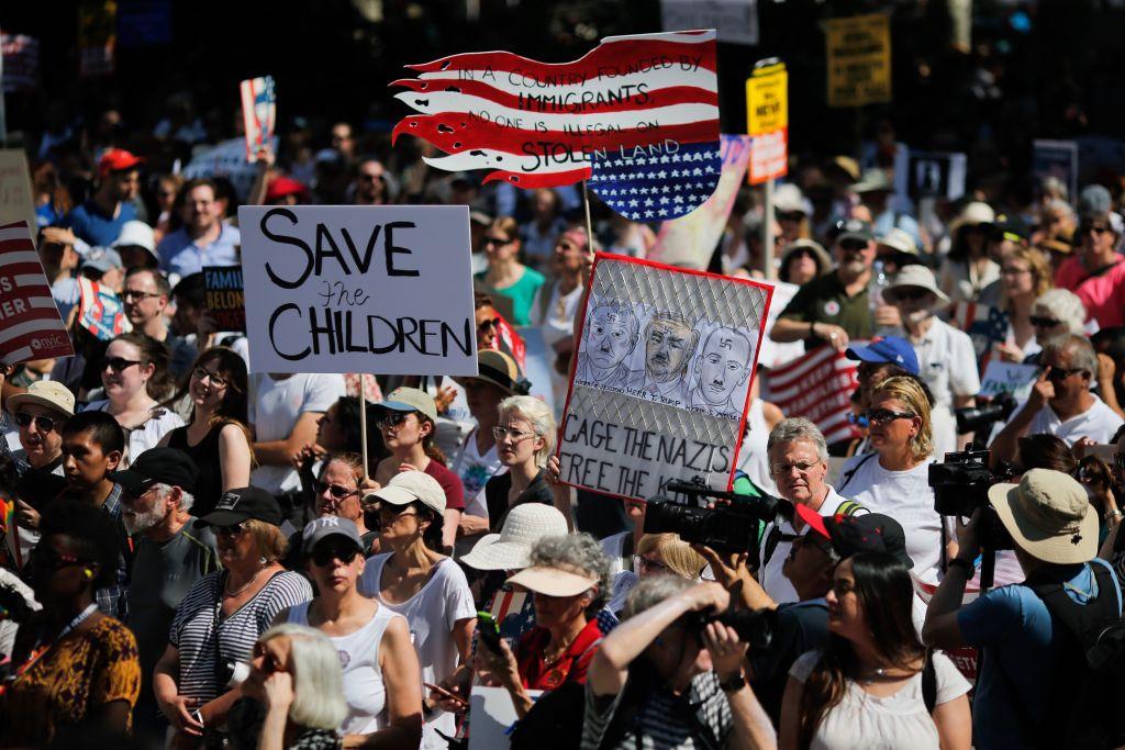 Immigration protests Families Belong Together marches today over Trump