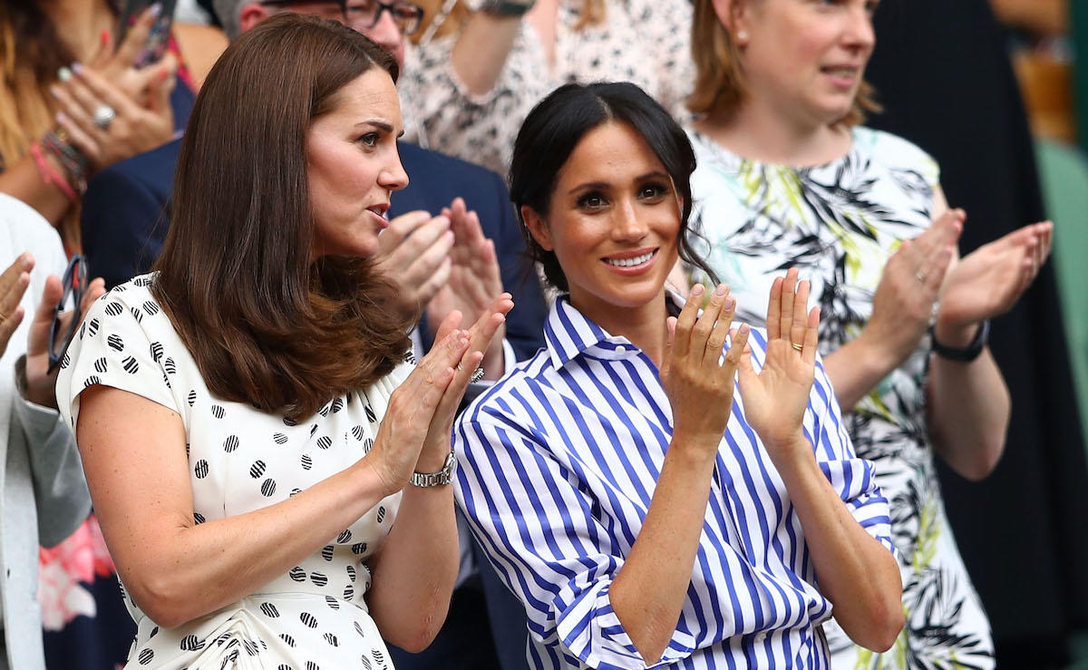 Duchess Meghan Markle, Princess Kate Middleton watch Serena Williams compete at Wimbledon today