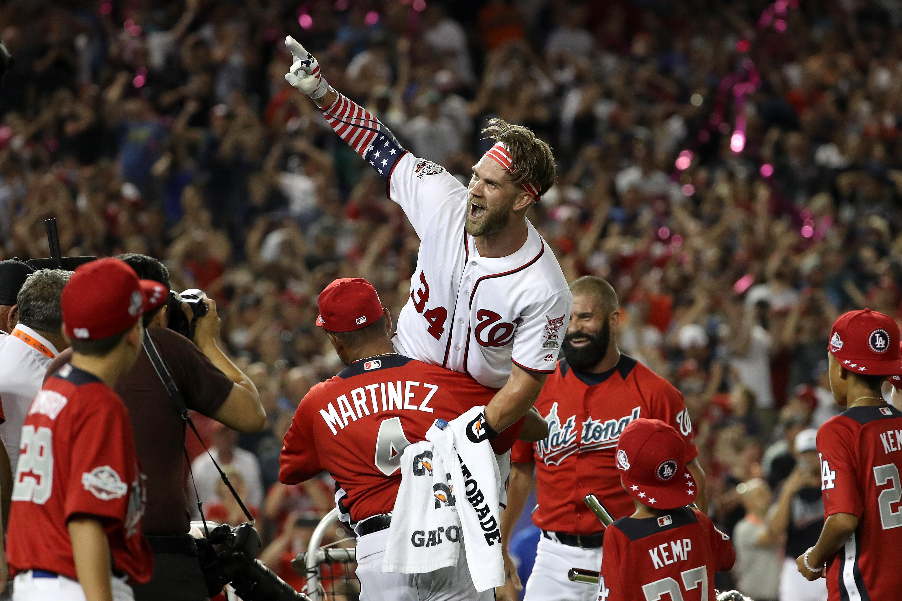 Home Run Derby results today: Bryce Harper of Washington Nationals wins -  CBS News