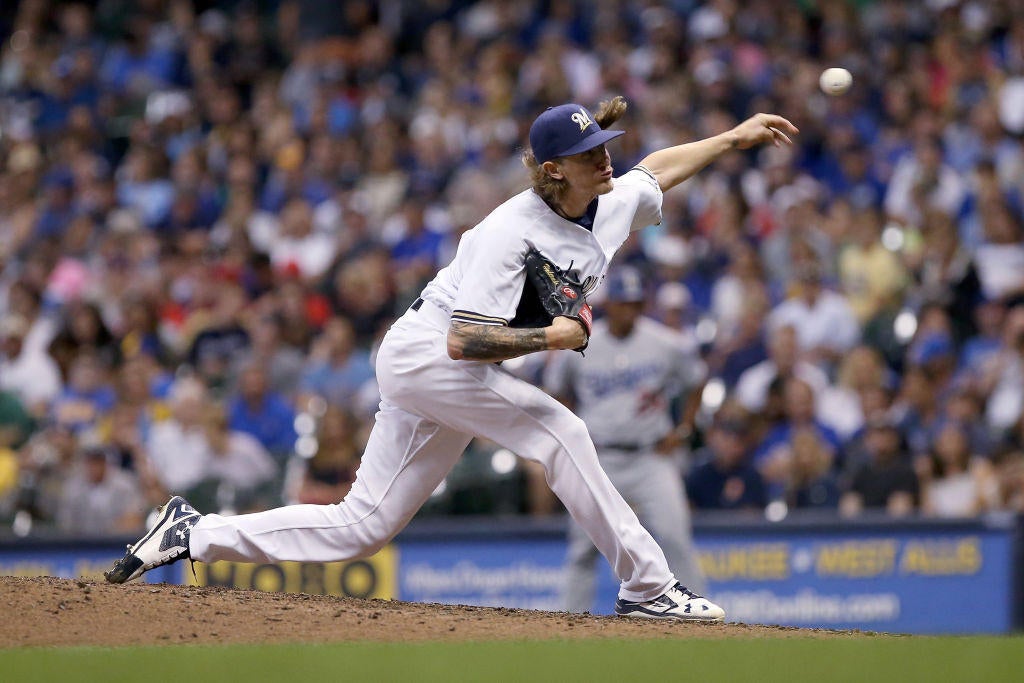 Josh Hader, Milwaukee Brewers pitcher, receives standing ovation