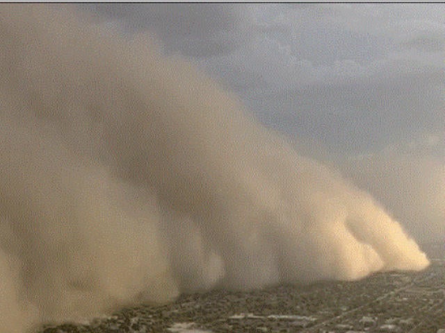 Huge wall of dust rolls through Phoenix area - CBS News