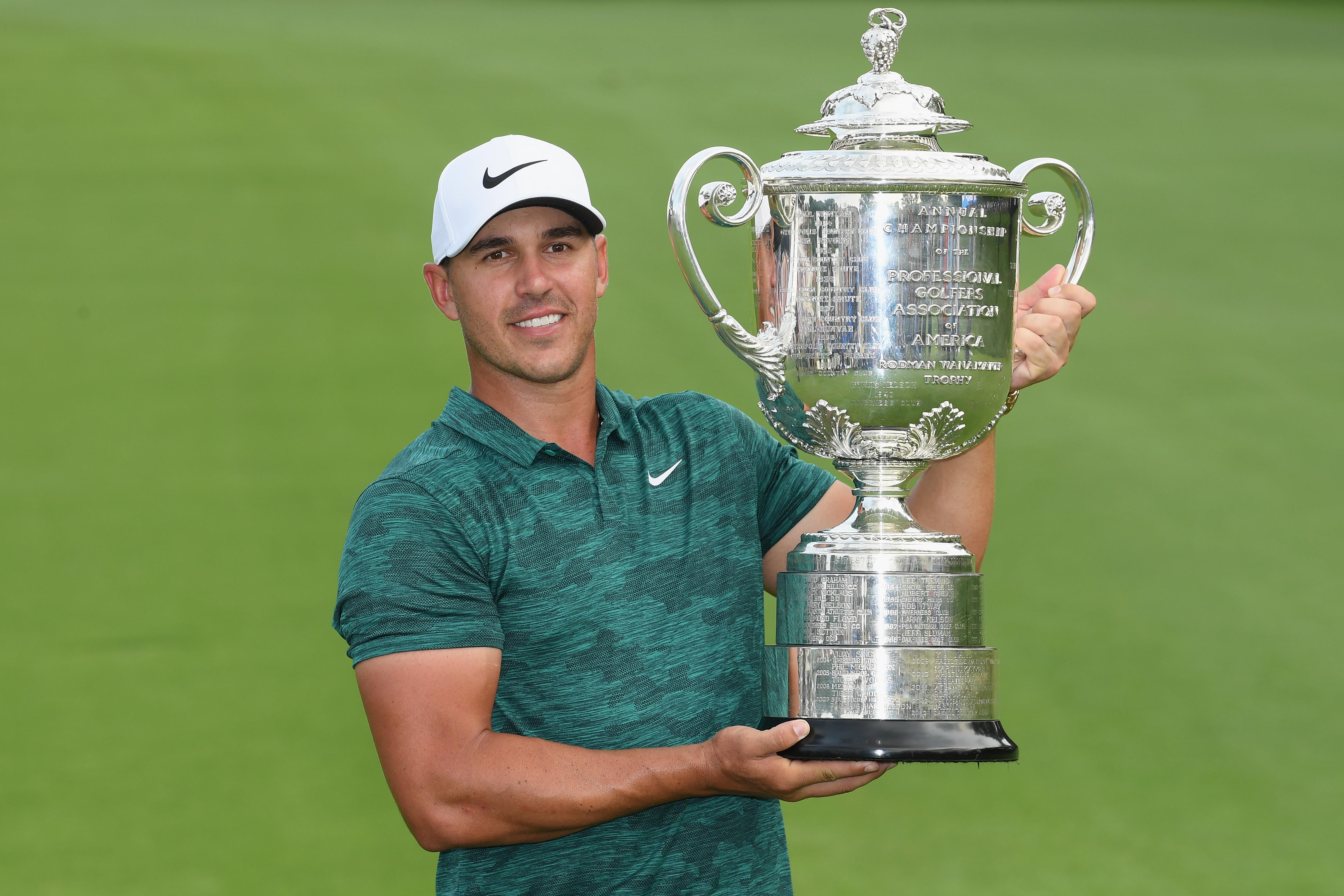 PGA Championship results today: Brooks Koepka tops Adam Scott, Tiger Woods  at Bellerive Country Club - CBS News