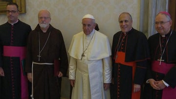 Pope Francis meets with U.S. Catholic leaders in Rome amid ongoing sex