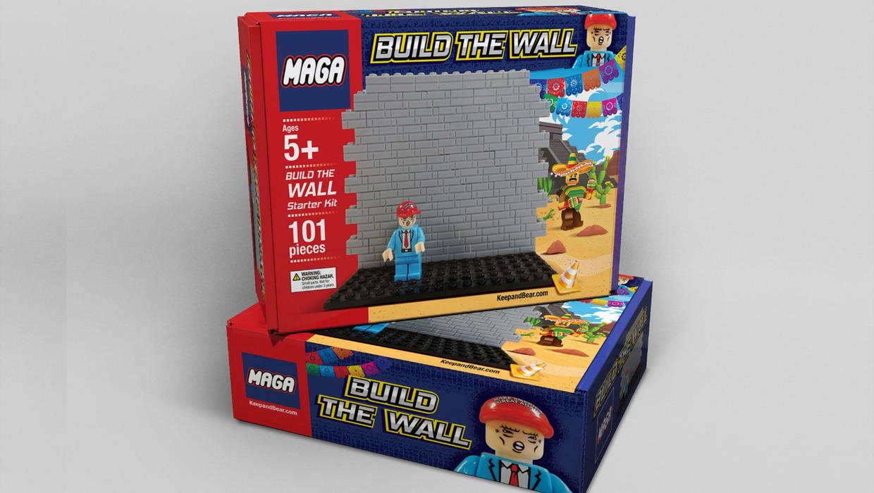atomic conductor Romance Pro-Trump company Keep and Bear selling Lego-like "Build the Wall" toy  ahead of Christmas - CBS News