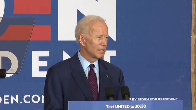 Joe Biden says Trump has "fanned the flames of white supremacy" - CBS News