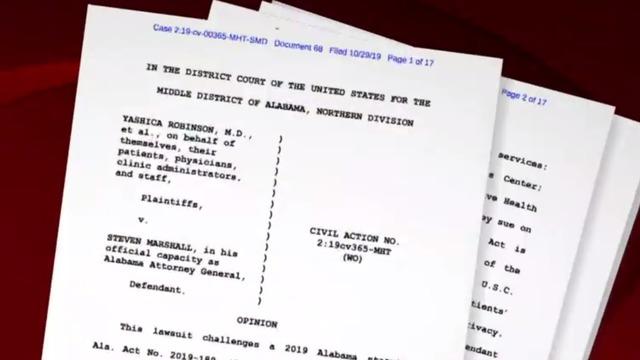 Alabama abortion law: Federal judge blocks near-total abortion ban from ...