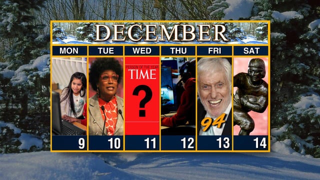 Calendar: From Time Magazine's Person of the Year to the announcement ...