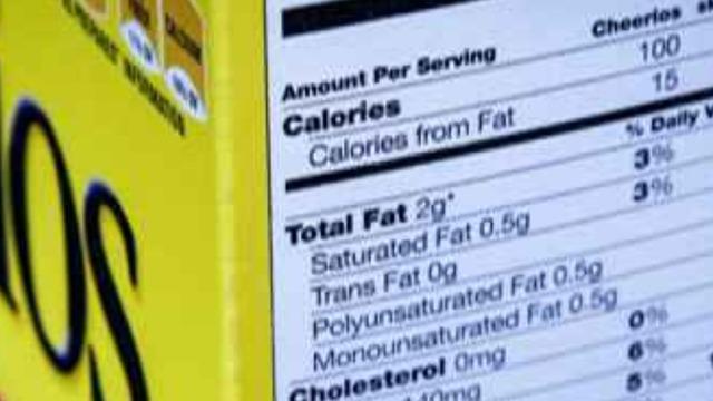 Some labels now tell you the calories for eating all the servings - CBS ...