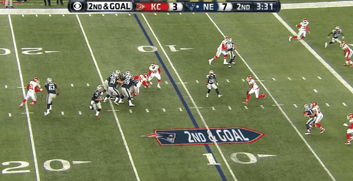 Tom Brady rushing TD vs. Chiefs 