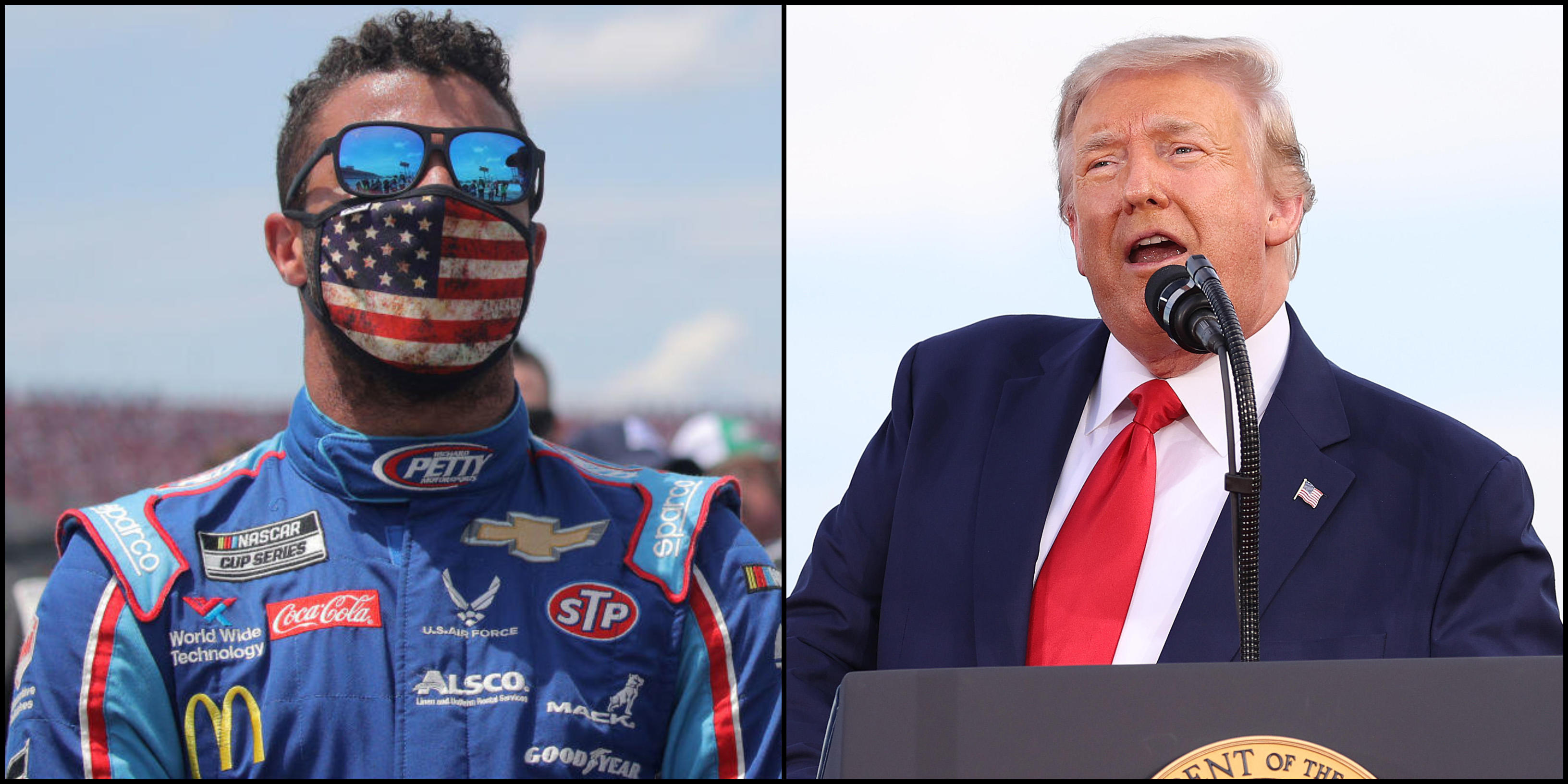 Nascars Bubba Wallace Hits Back At Trump Calls Out Hate From The Potus Cbs News 