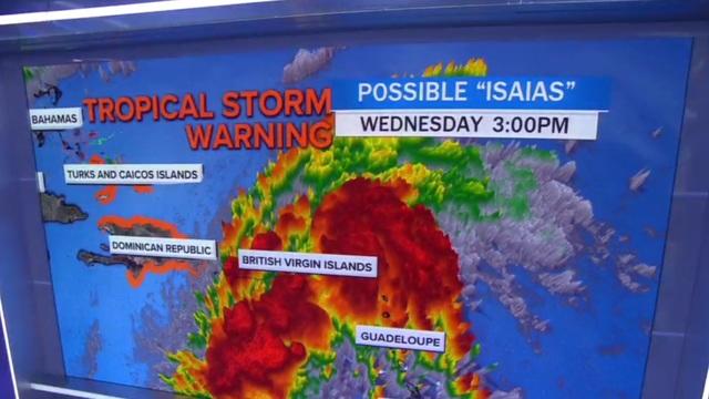 Tropical Storm Isaias on verge of becoming hurricane - CBS News