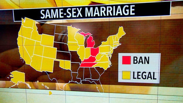Appeals court upholds same-sex marriage bans in 4 states - CBS News