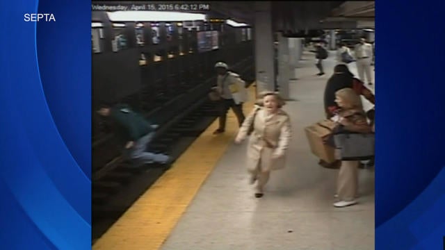 Good Samaritan jumps onto Philadelphia subway tracks to rescue fallen ...