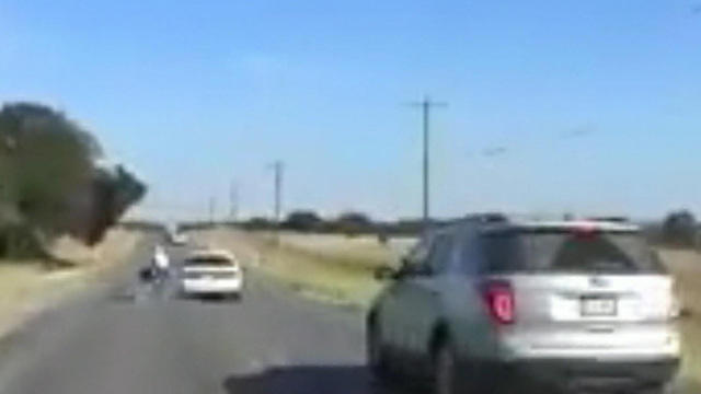 Charges possible after Texas driver seen on video swerving into ...